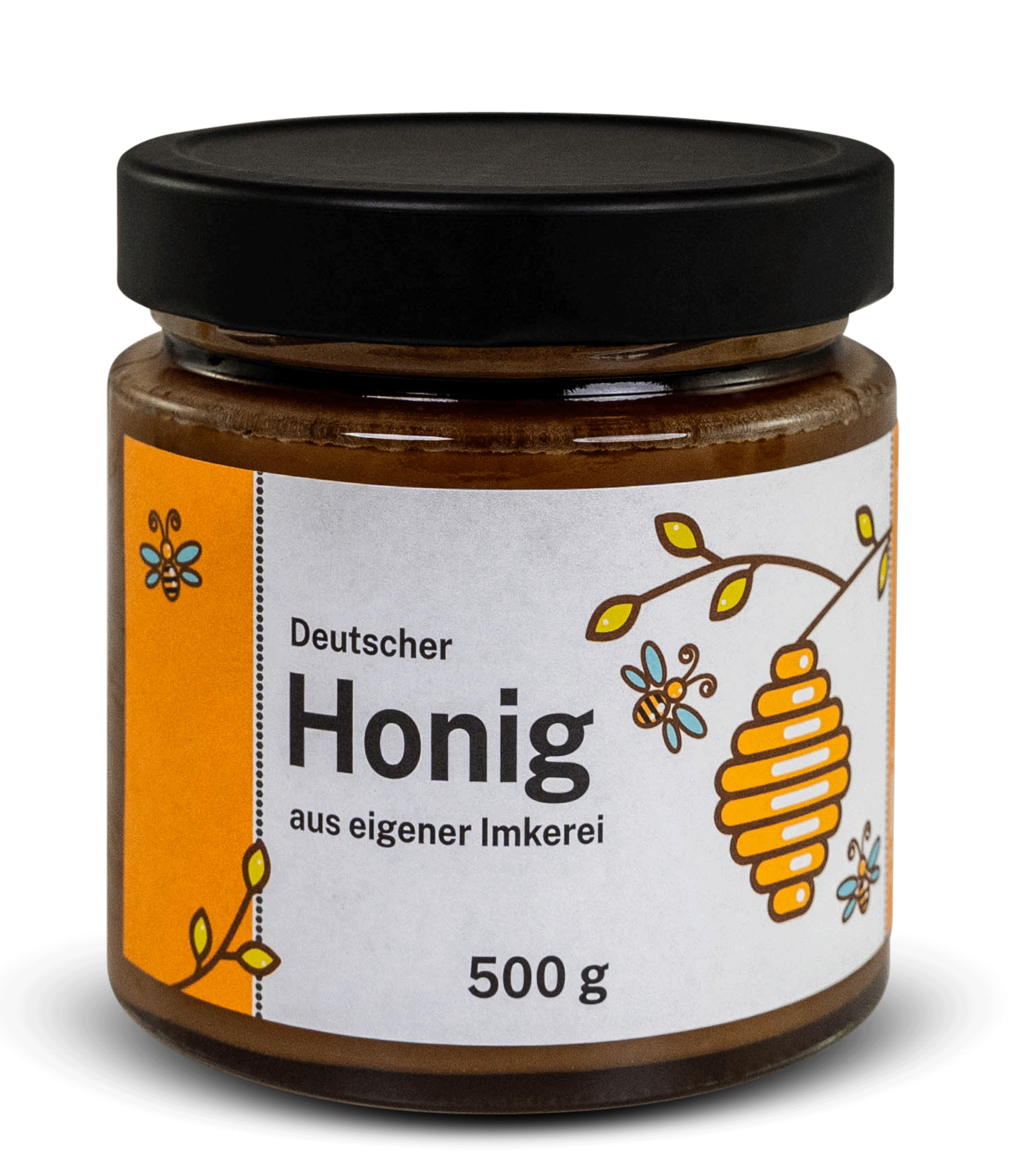 Honigglas-Etikett "Bienenkorb"