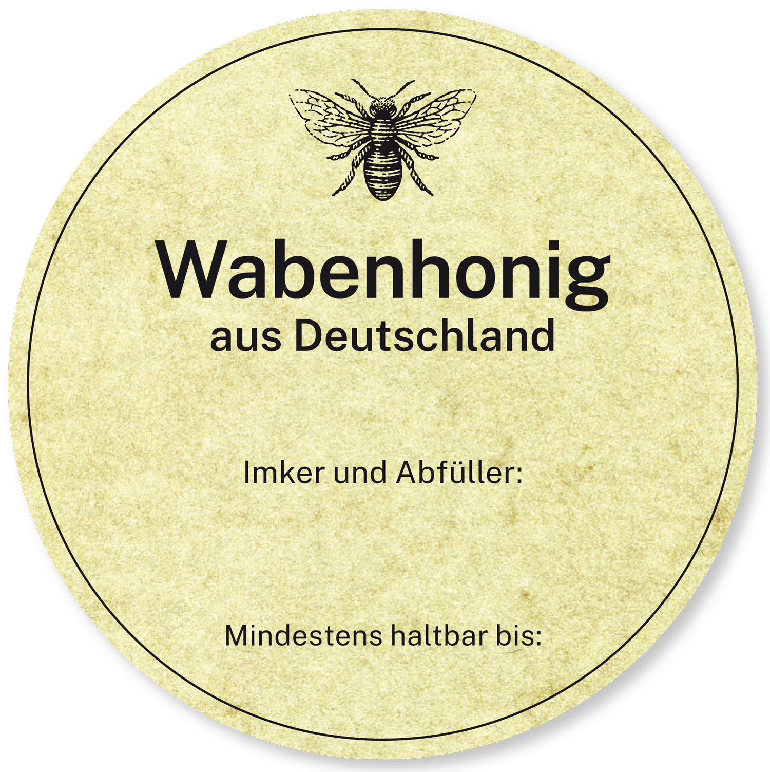Honigetiketten 141x46 mit wabenförmigen Ausschnitt - Honigetiketten Honigetiketten 141x46 mit wabenförmigen Ausschnitt - Honigetiketten