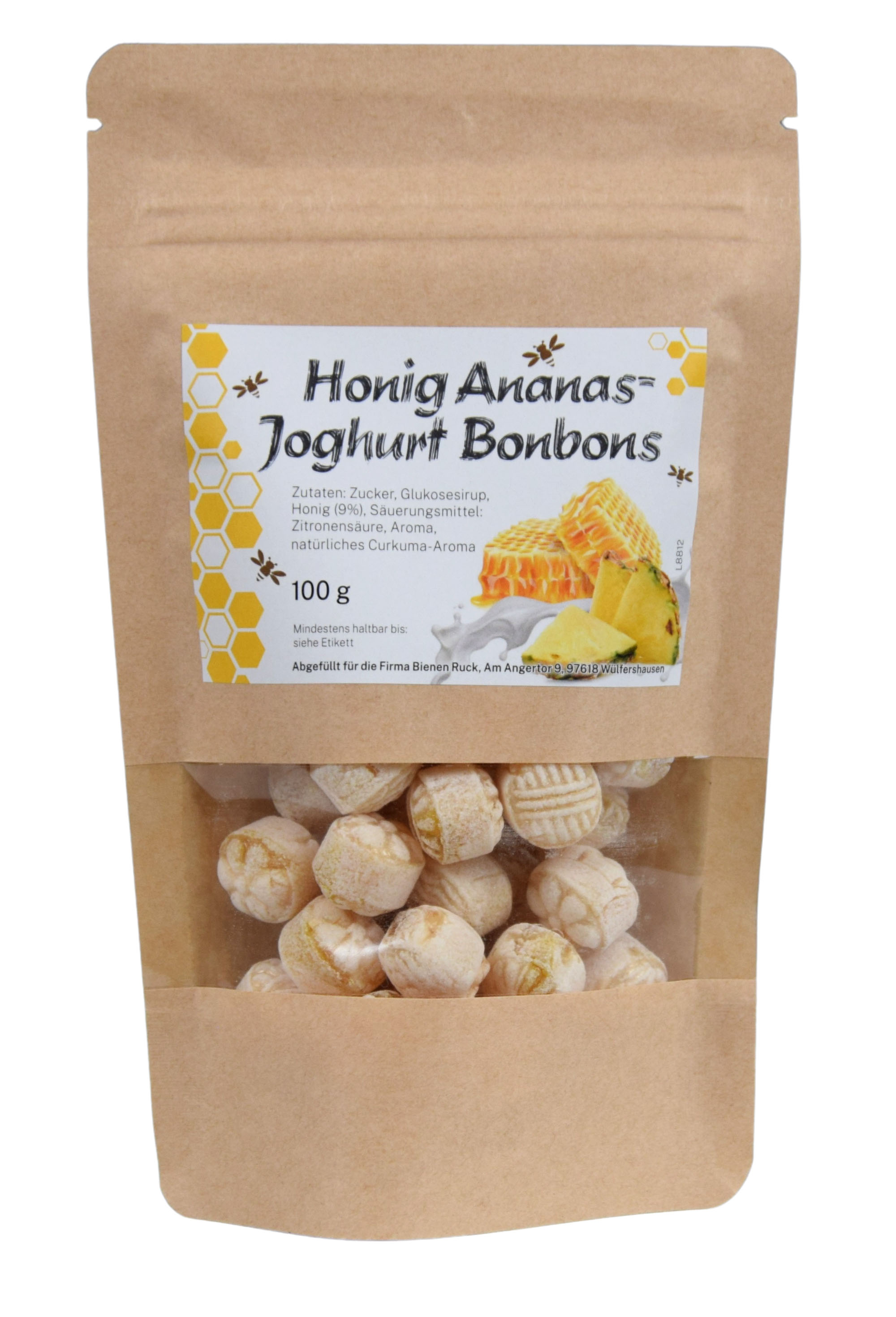 Honig Ananas Joghurt Bonbons