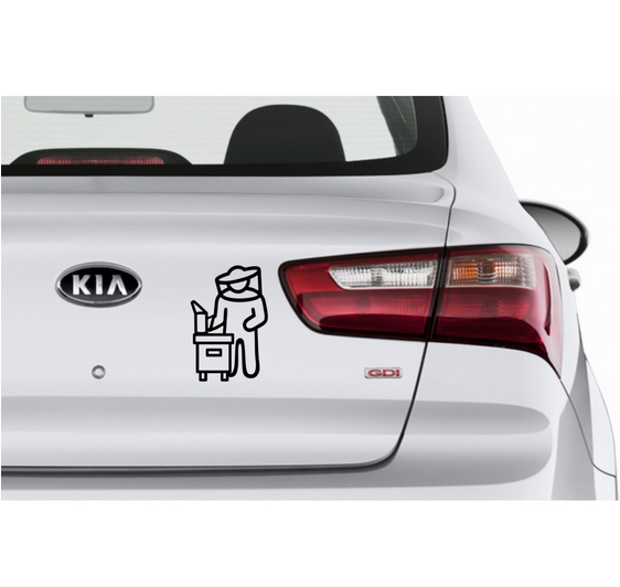 HOBBEE® Aufkleber "IMKER + BEUTE"