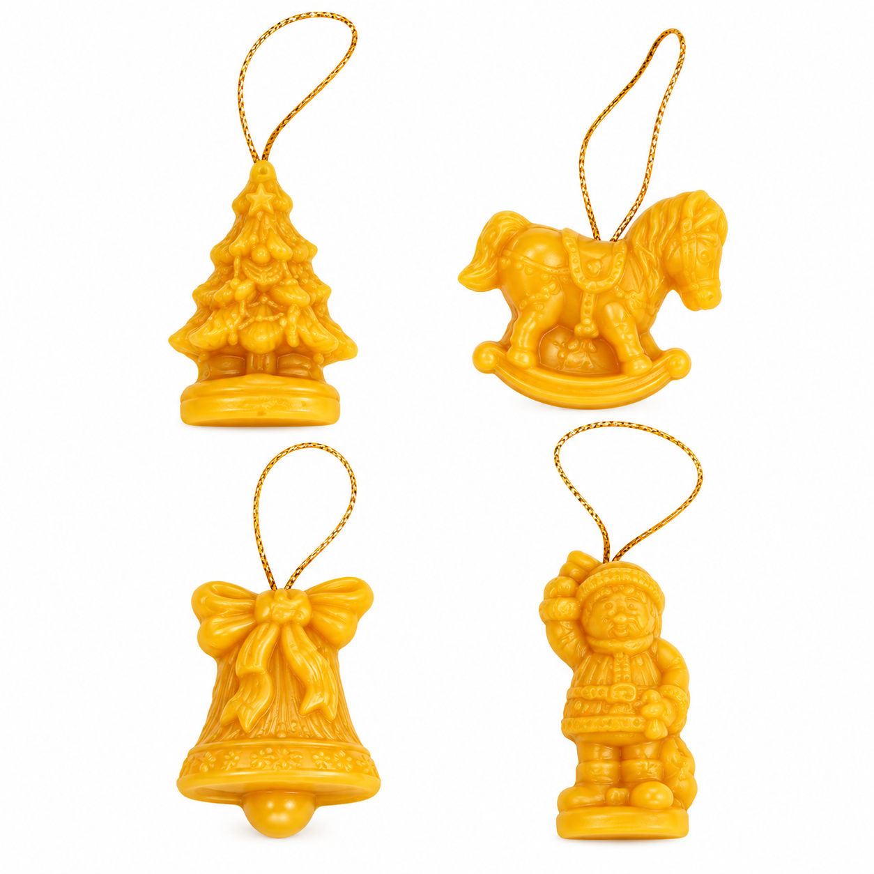 Gießform Baumschmuck 4-er Set