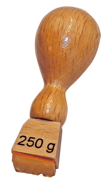 Stempel "250 g"