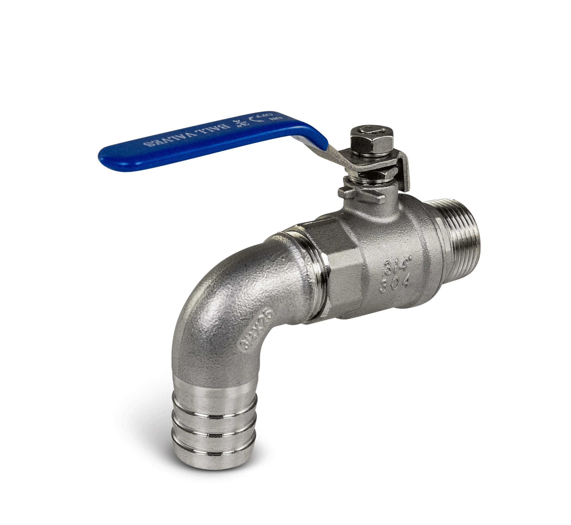 Edelstahl Auslaufhahn