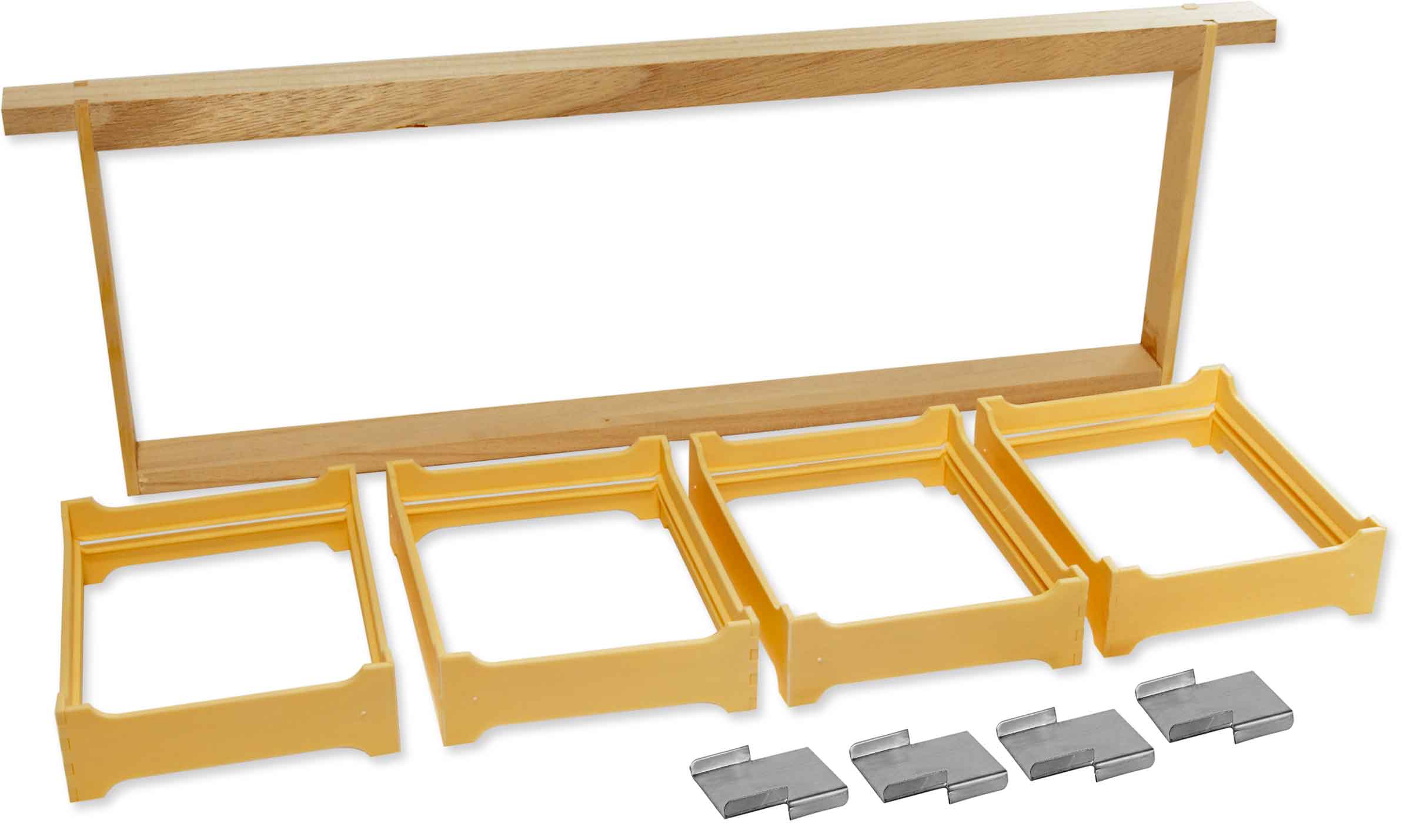 Wabenhonig-Rähmchen Dadant US komplett