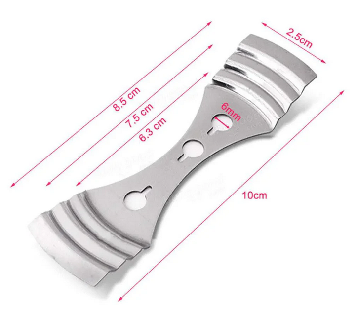 Dochthalter aus Edelstahl