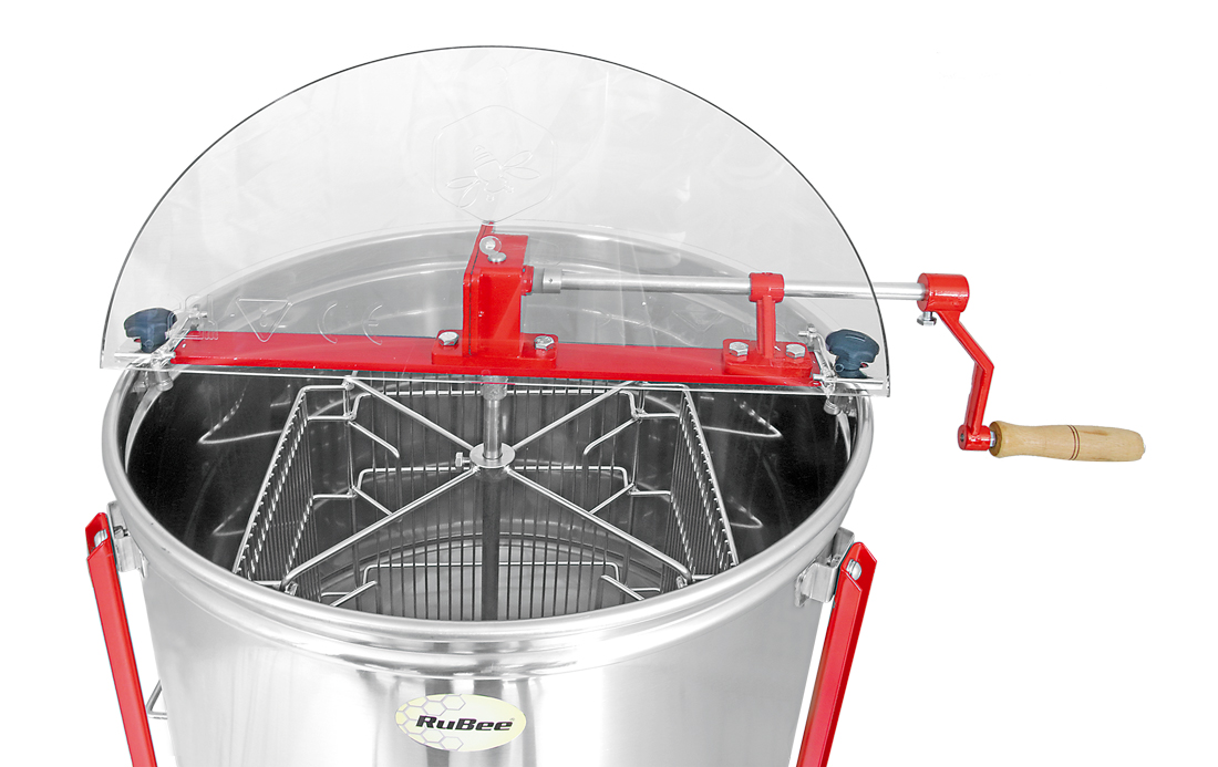 RuBee®Silber Tangential Hand Honigschleuder
