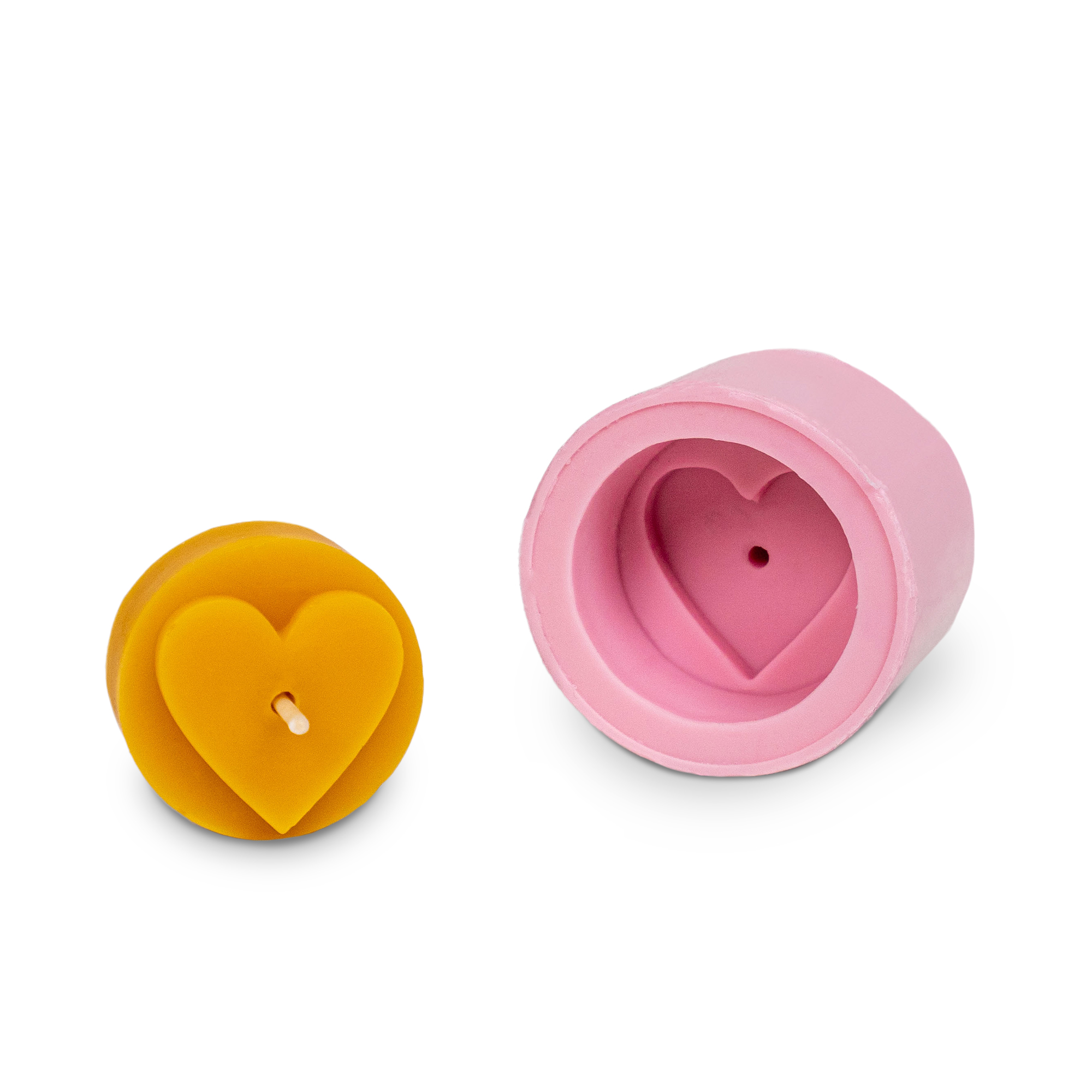 Gießform Teelicht "Herz voll"