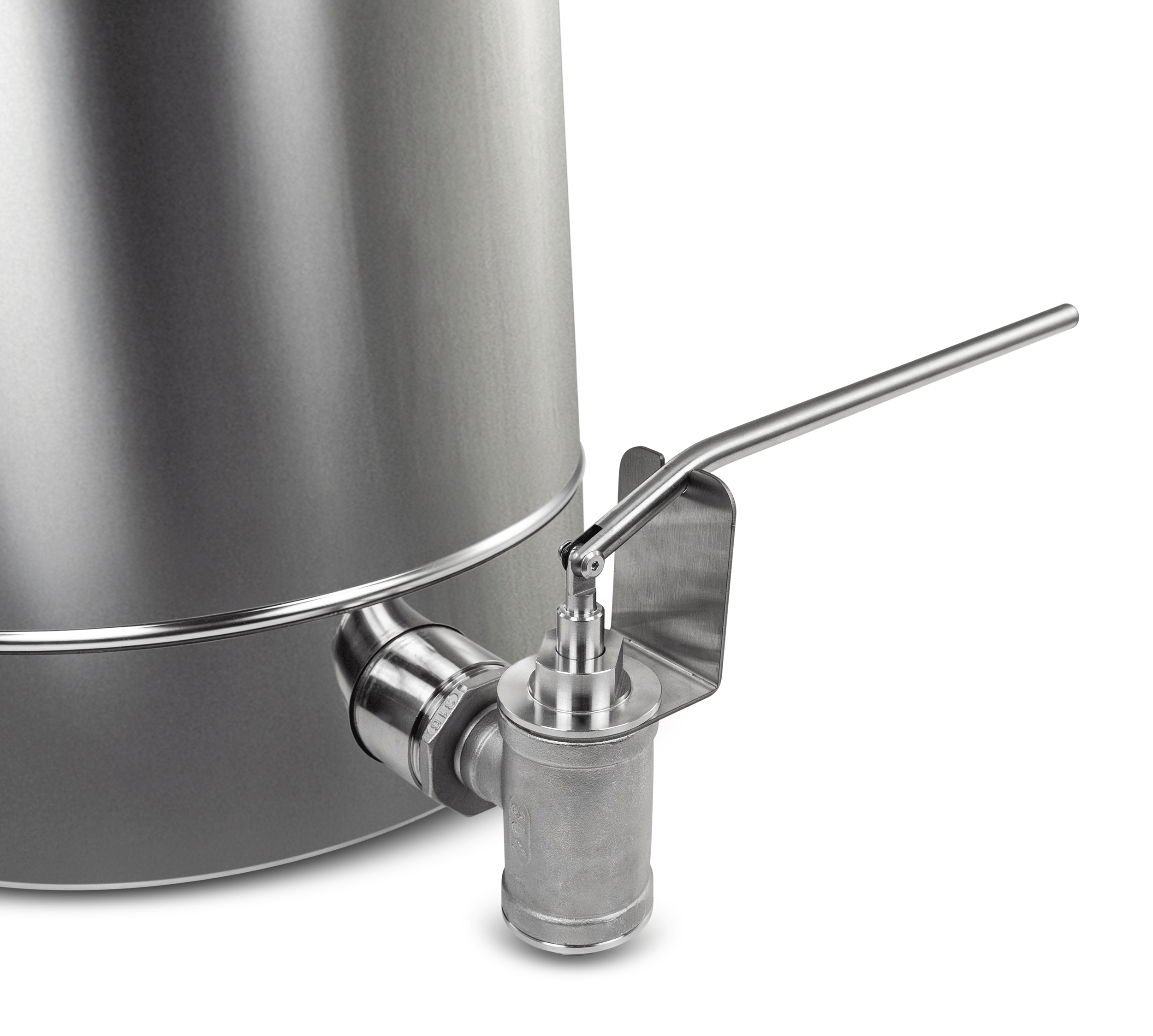 HOBEE® Edelstahl Hebelquetschhahn