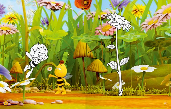 Mein Ausmal Stickerbuch Die Biene Maja