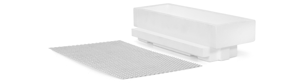 Mini Plus Styropor® Futtereinsatz mit Alugitter