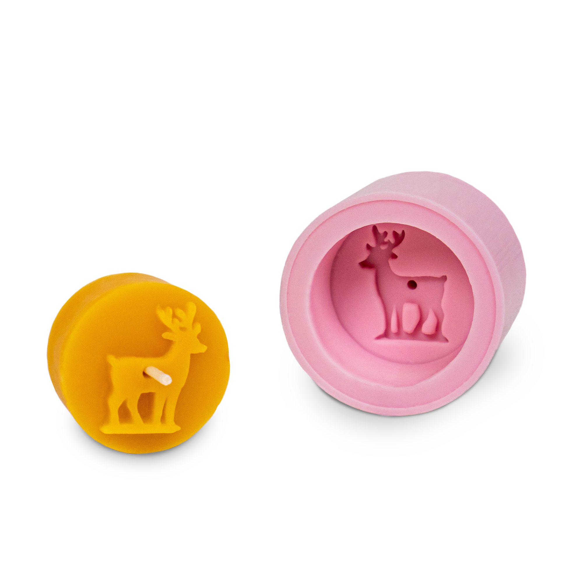 Gießform Teelicht "Rentier"