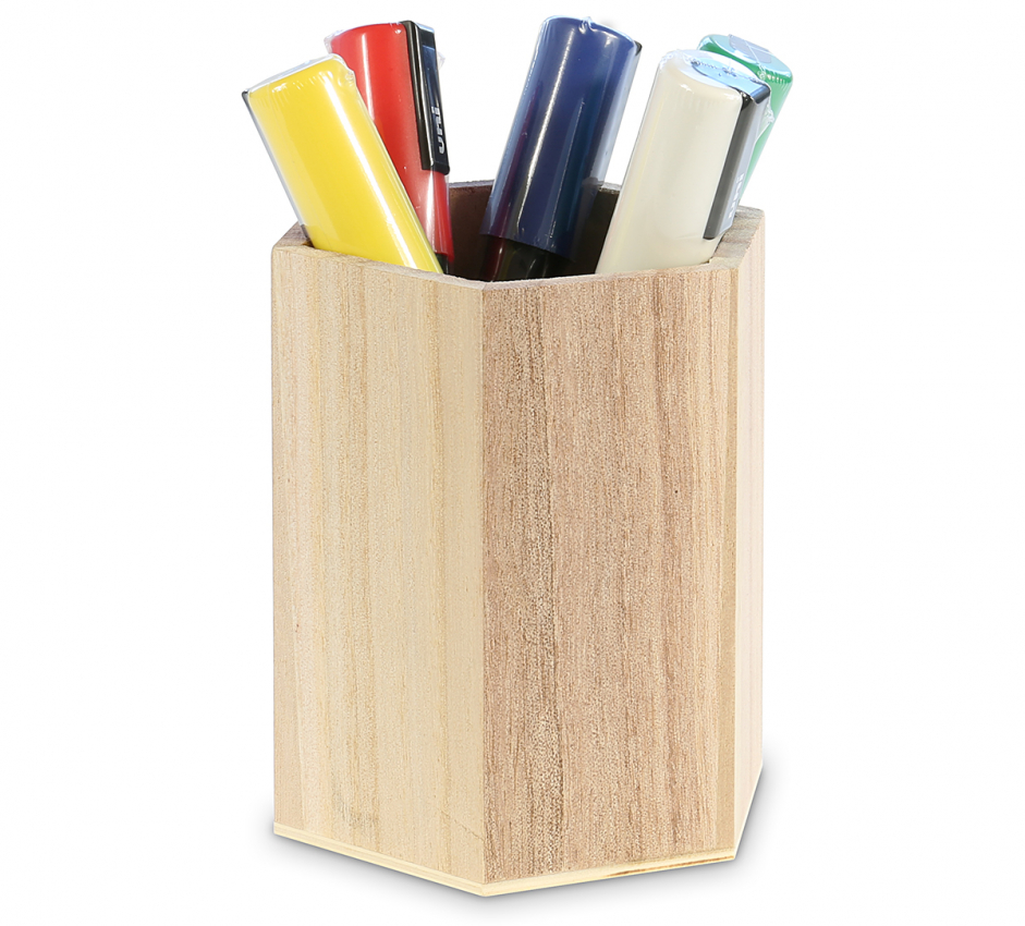 Holz Sechskant Wabendose