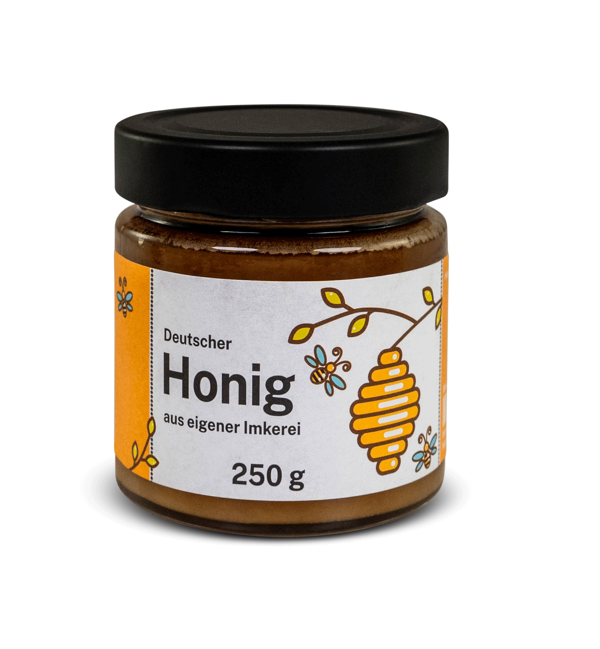 Honigglas-Etikett "Bienenkorb"