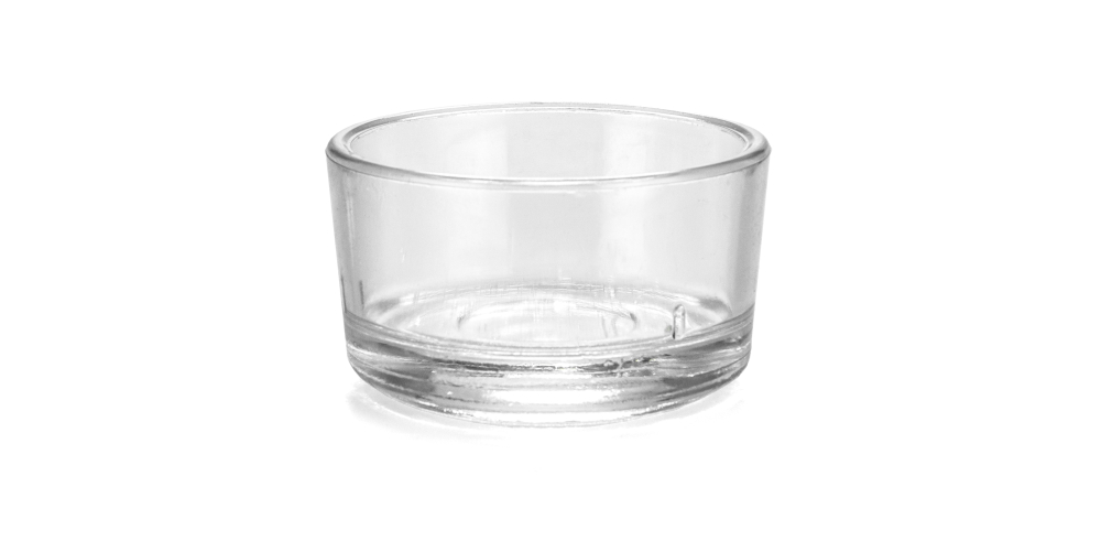 Teelichtglas mit Zentrierhilfe – hitzebeständiges Glas für 38 mm Teelichter & Bienenwachskerzen