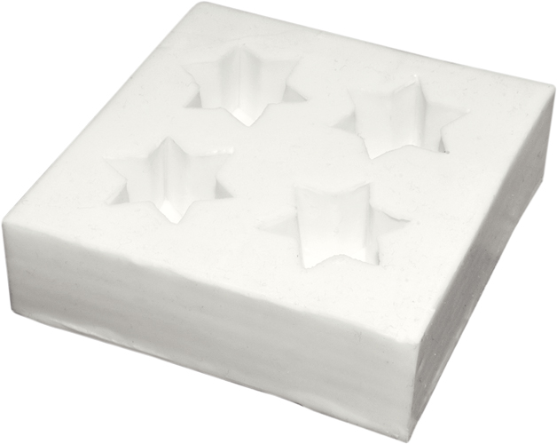 Gießform "Stern 4er"