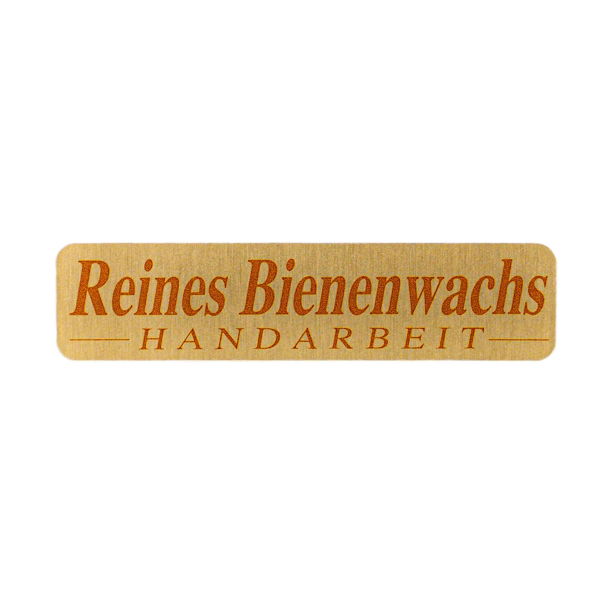 Etiketten "Reines Bienenwachs"