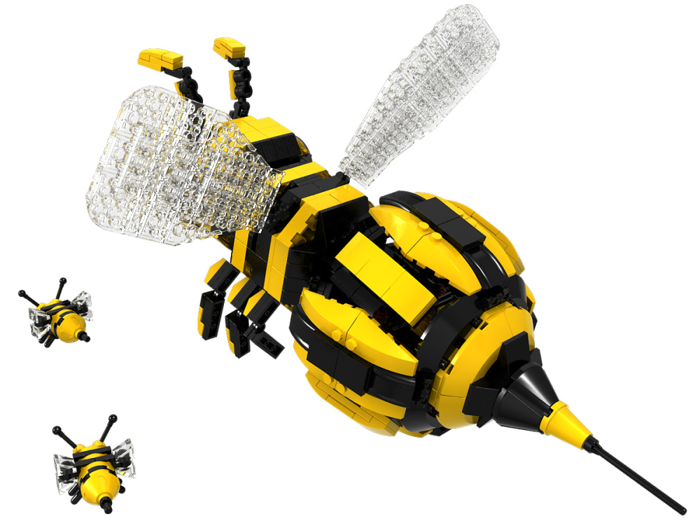 Klemmbaustein Set - große Bienenkönigin