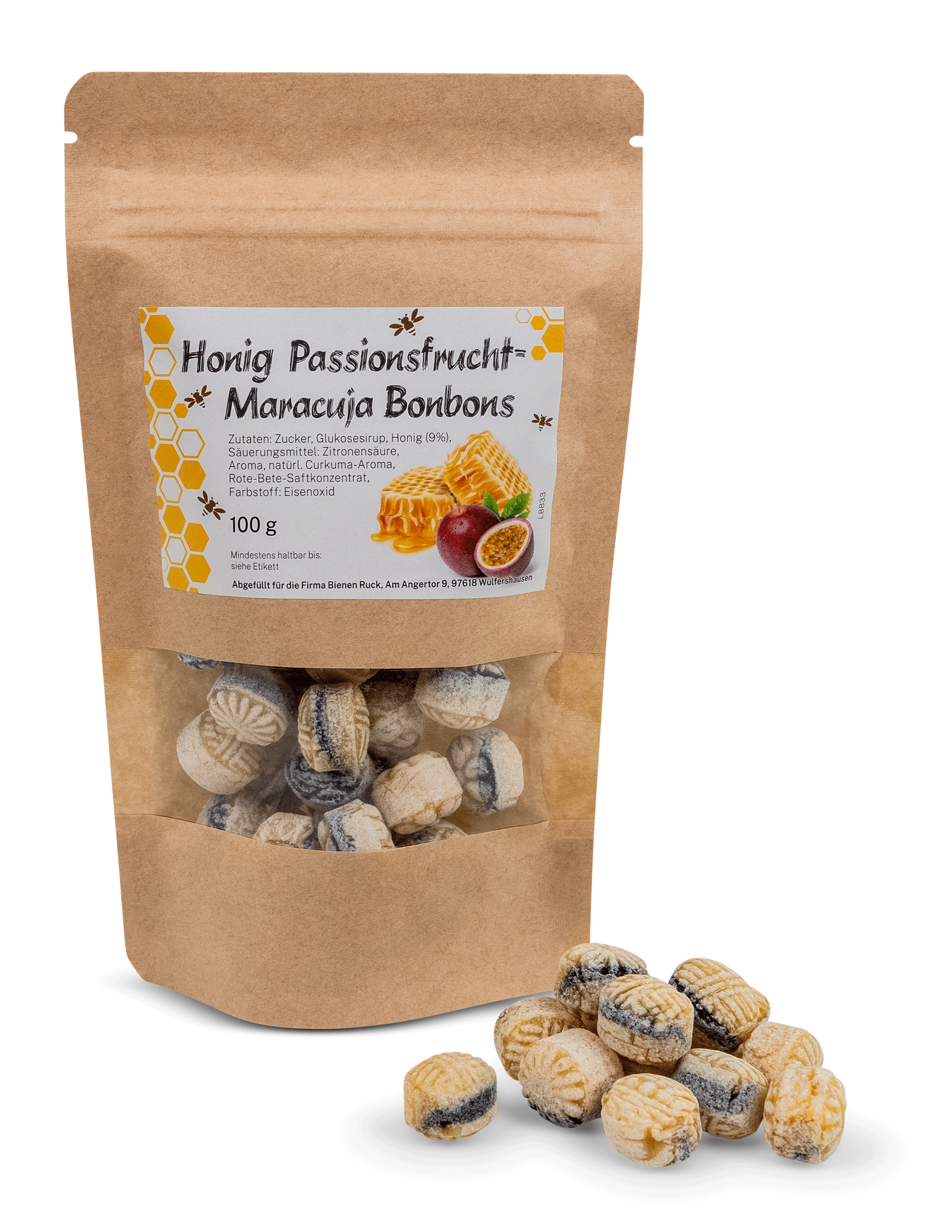 Honig Passionsfrucht Maracuja Bonbons