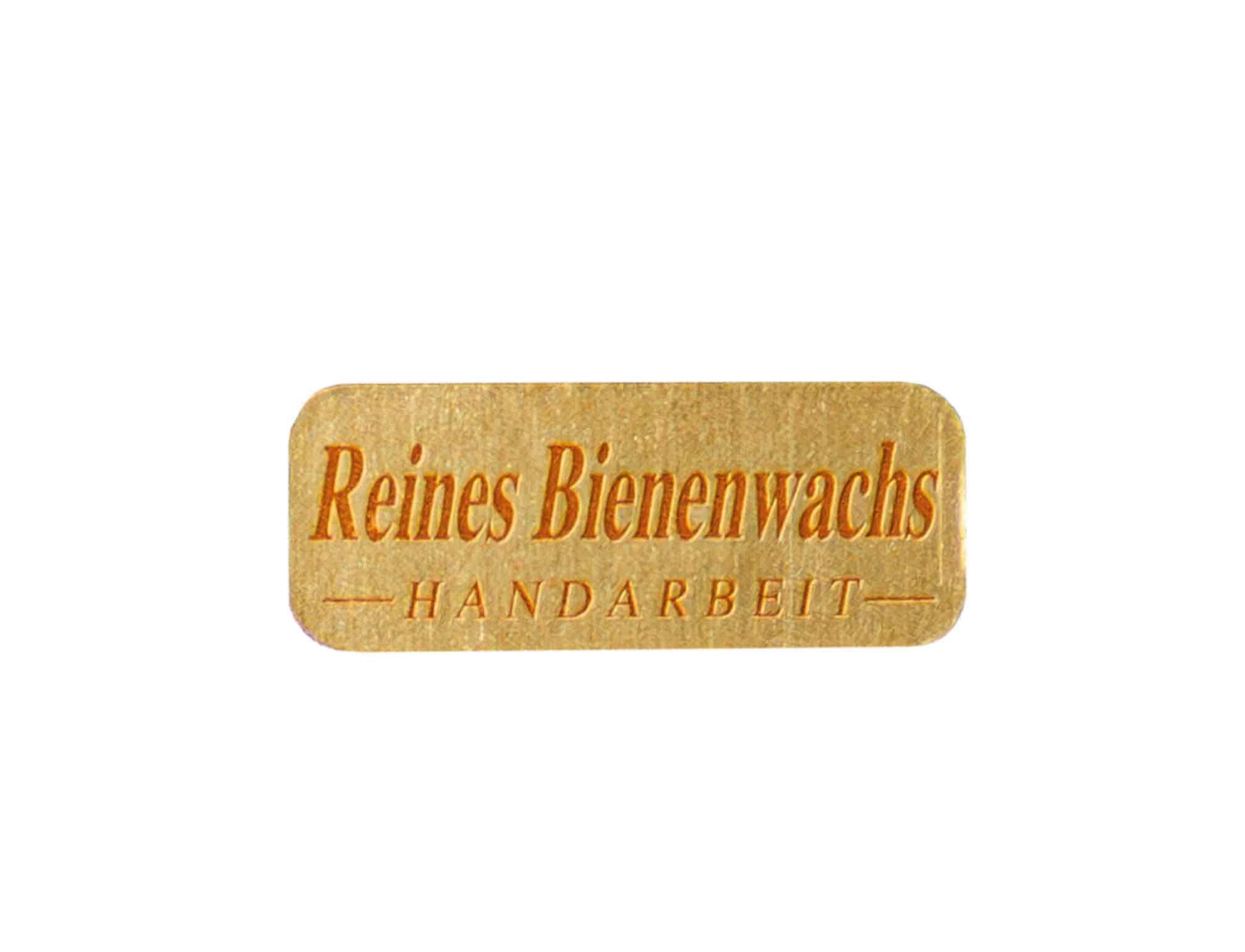 Etiketten "Reines Bienenwachs"