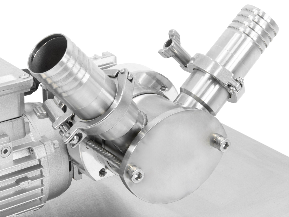 HOBBEE® Honigpumpe auf Edelstahlwagen