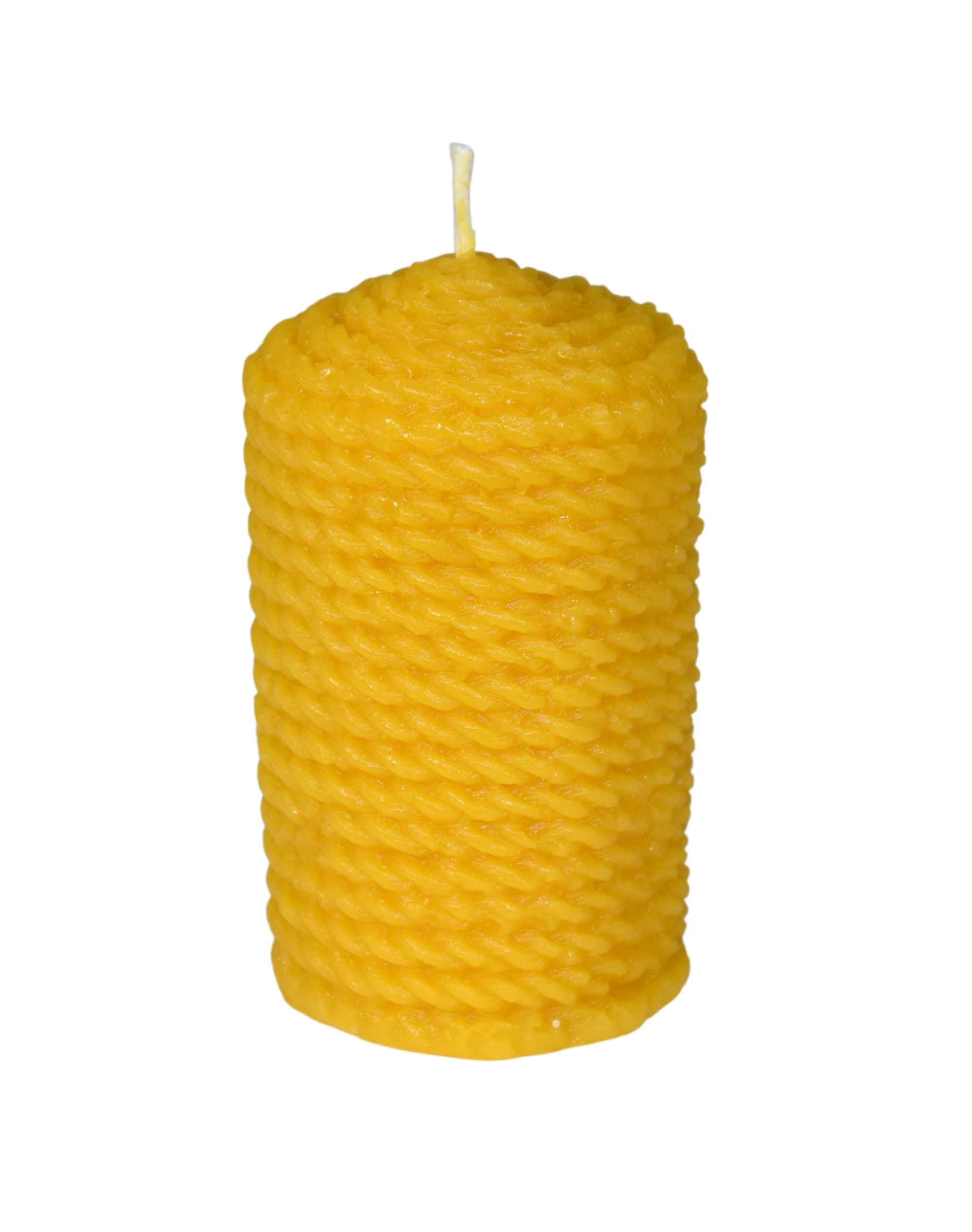 Gießform Kordelkerze, Stumpenform