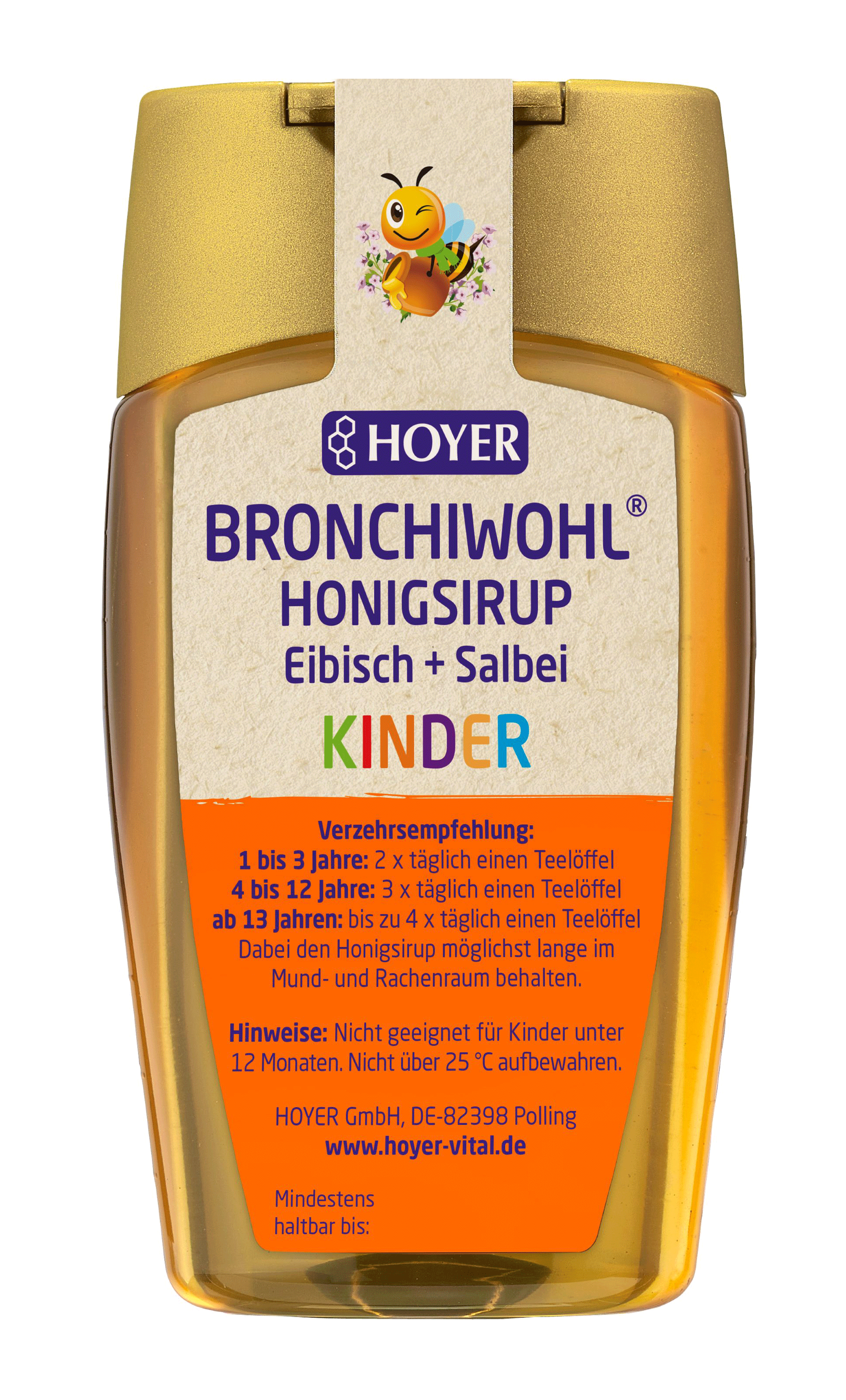HOYER BRONCHIWOHL® Kinder Honigsirup