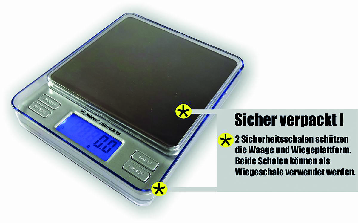 HOBBEE® Honig Flachwaage digital