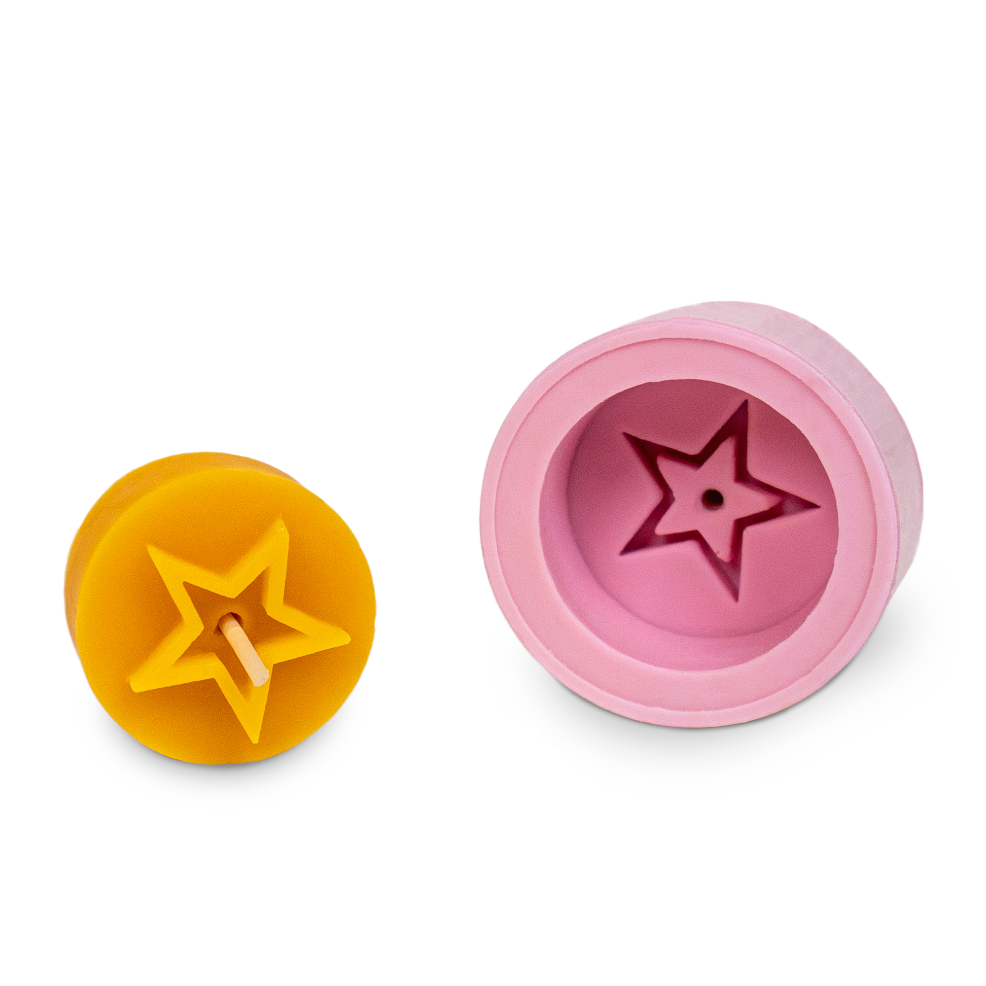 Gießform Teelicht "Stern offen"