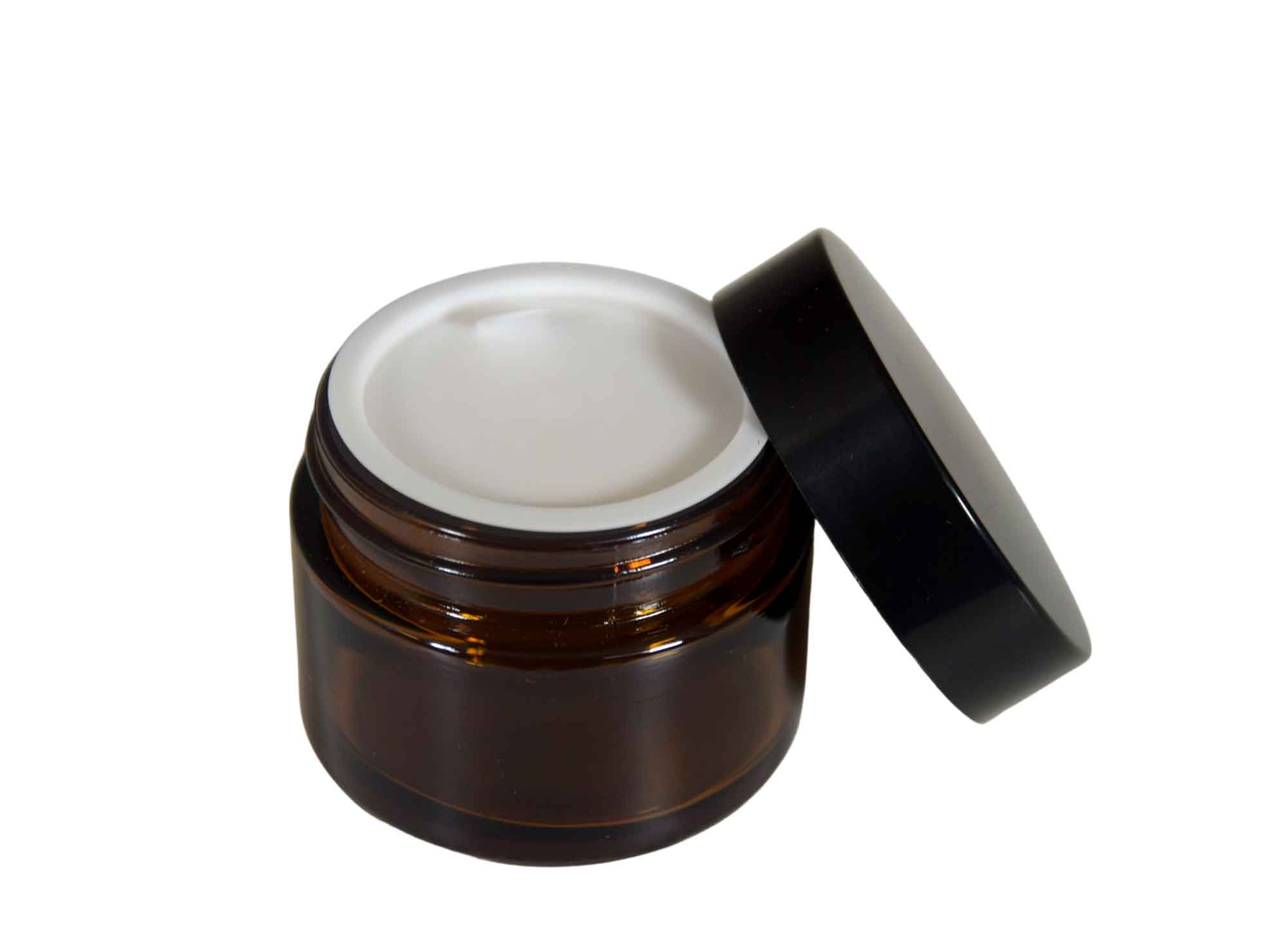 Cremetiegel Braunglas 100 ml