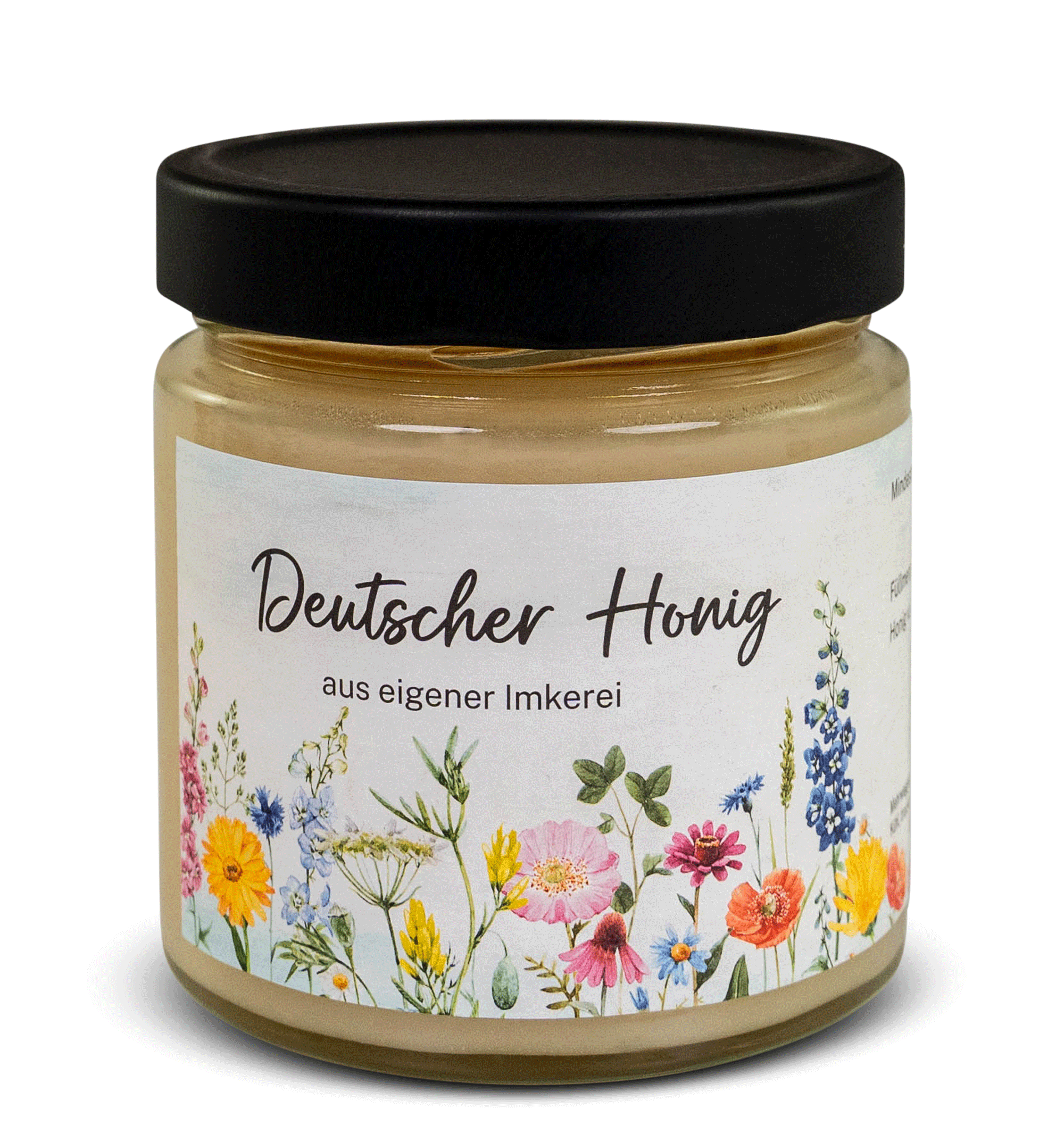 Honigglas-Etikett "Blumenwiese"