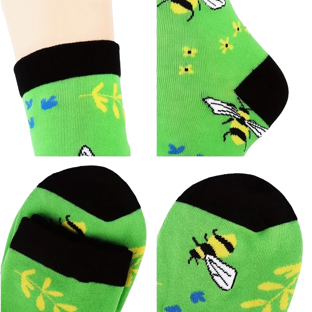 Strümpfe mit Bienenmotiv