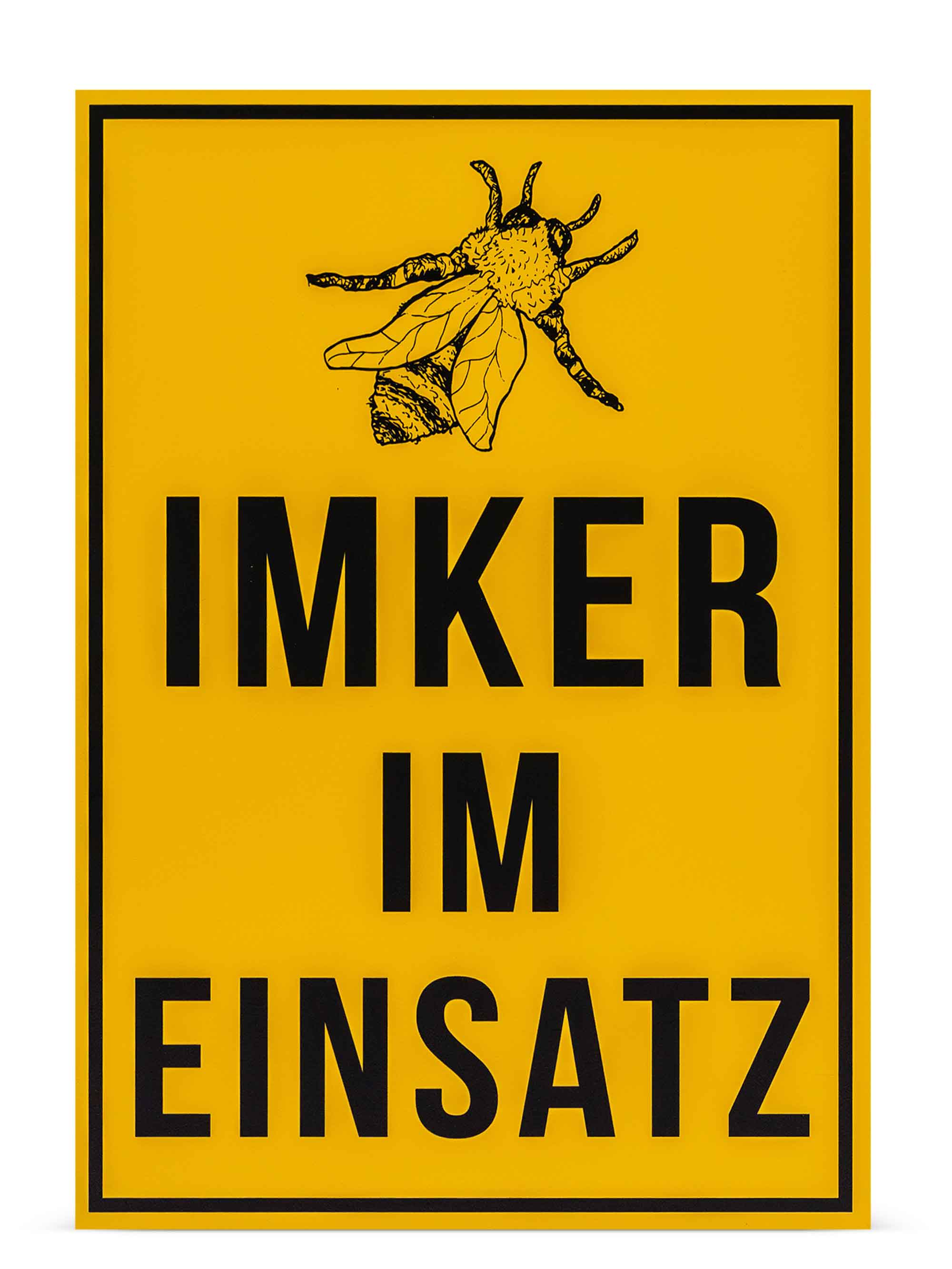 Infoschild "Imker im Einsatz"