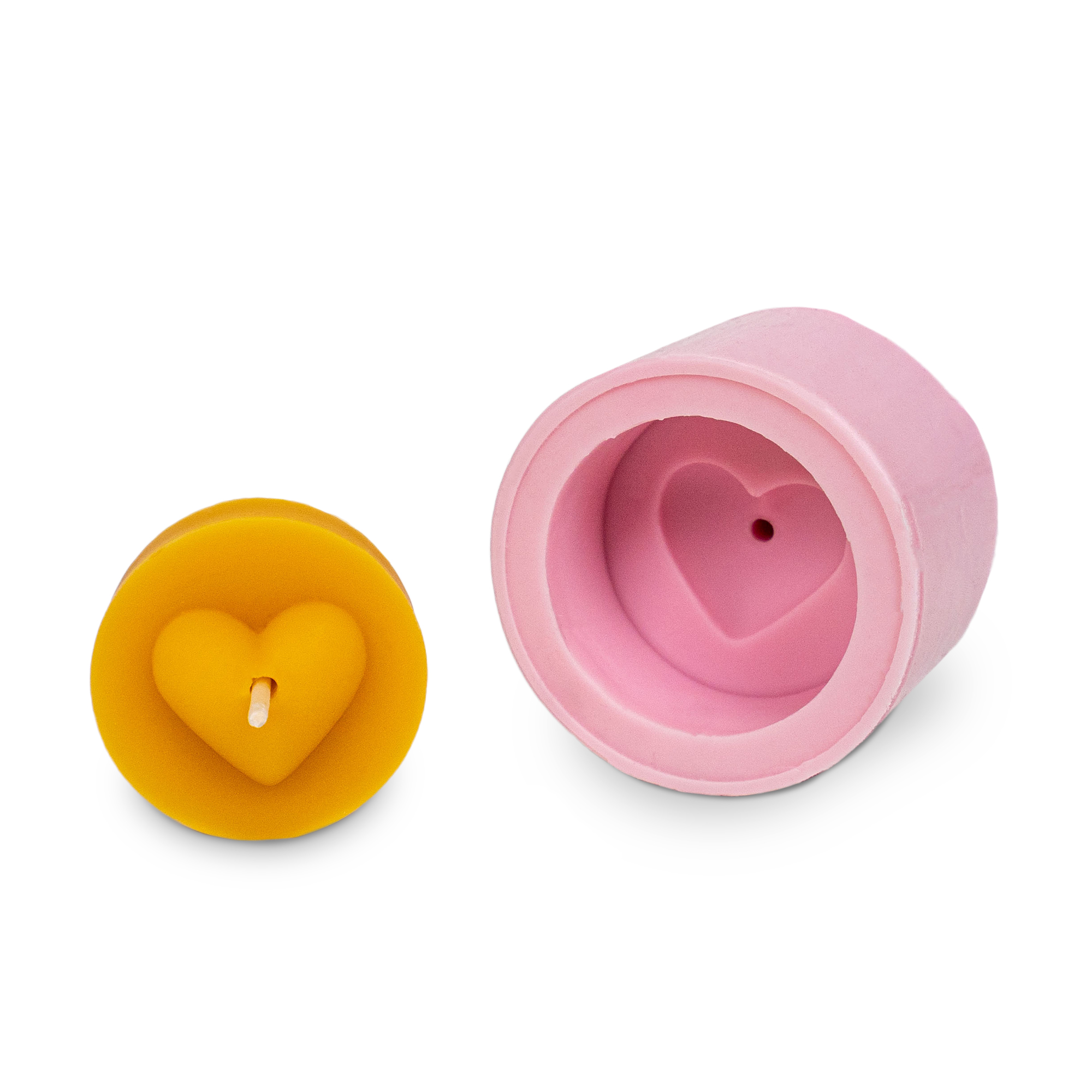 Gießform Teelicht "Herz außen"