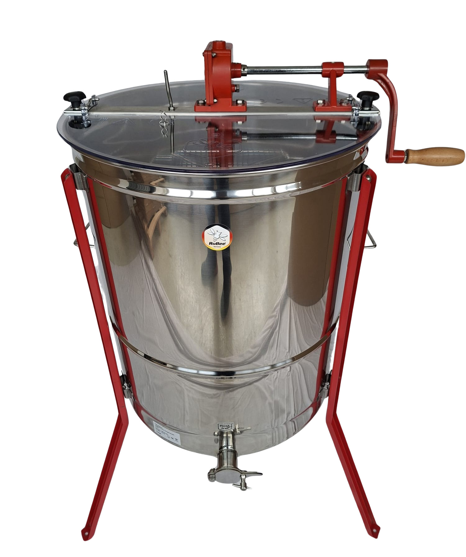 RuBee®Silber Tangential Hand Honigschleuder