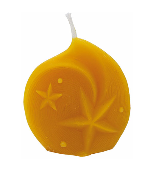 Gießform Zierkerze flach mit Stern