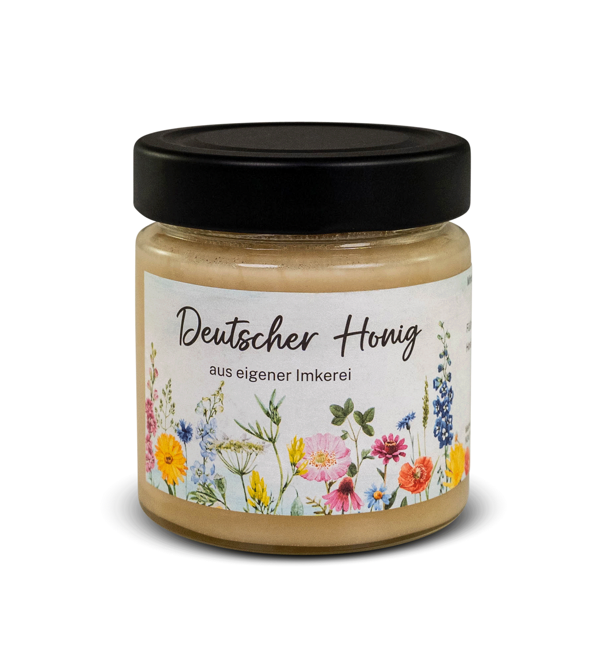 Honigglas-Etikett "Blumenwiese"