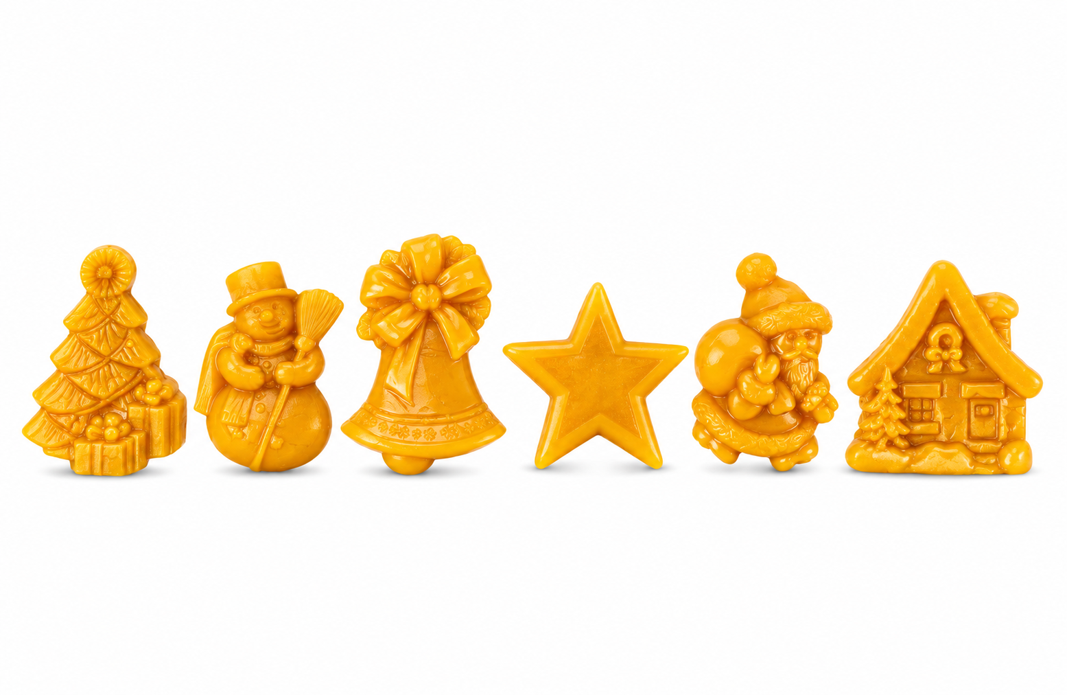Gießform Baumschmuck 6-er Set