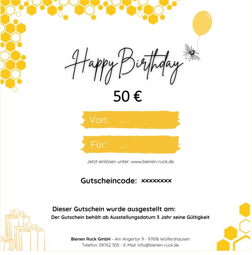 Geschenkgutschein zum Ausdrucken