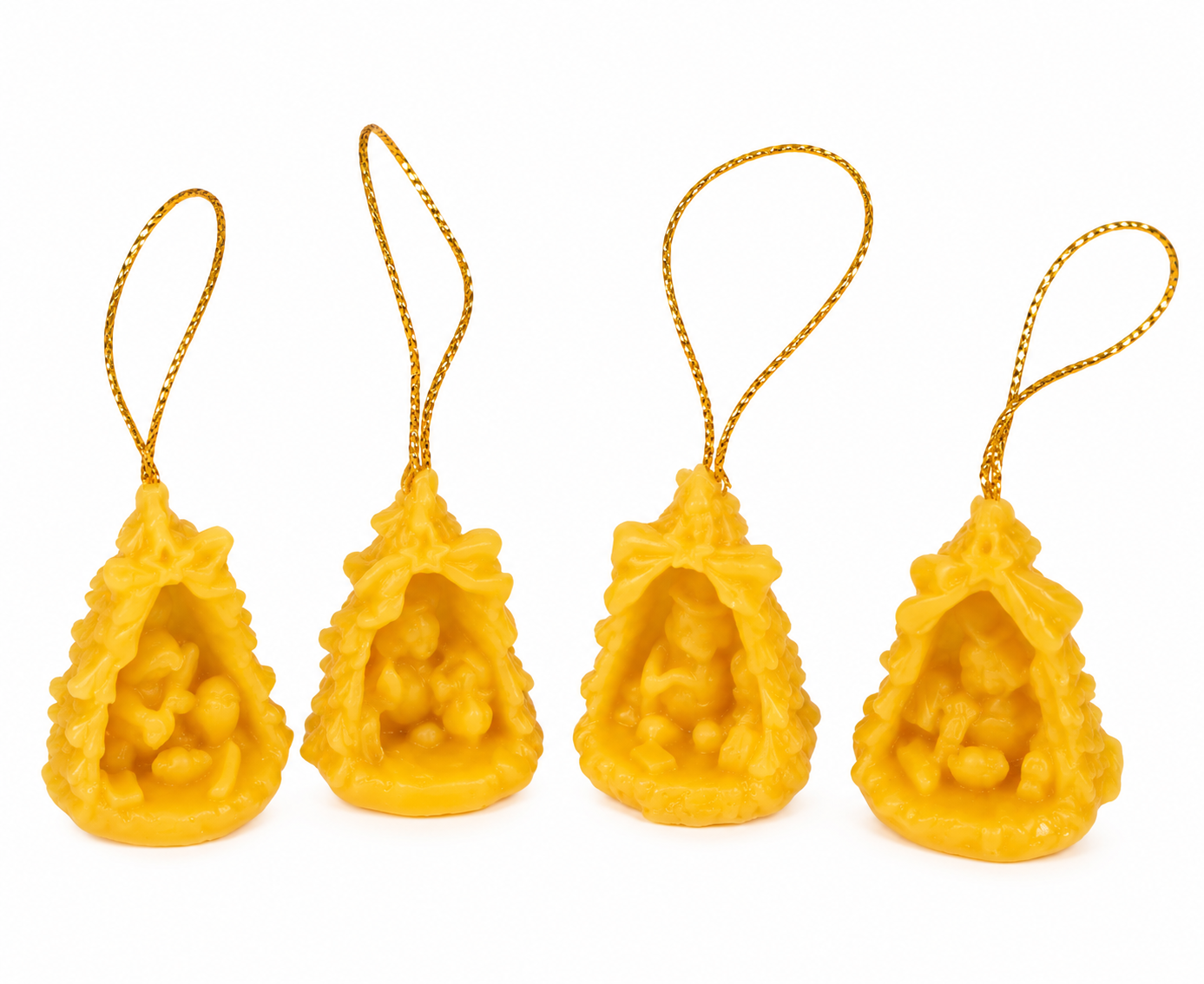 Gießform Christbaumanhänger, 4-er Set
