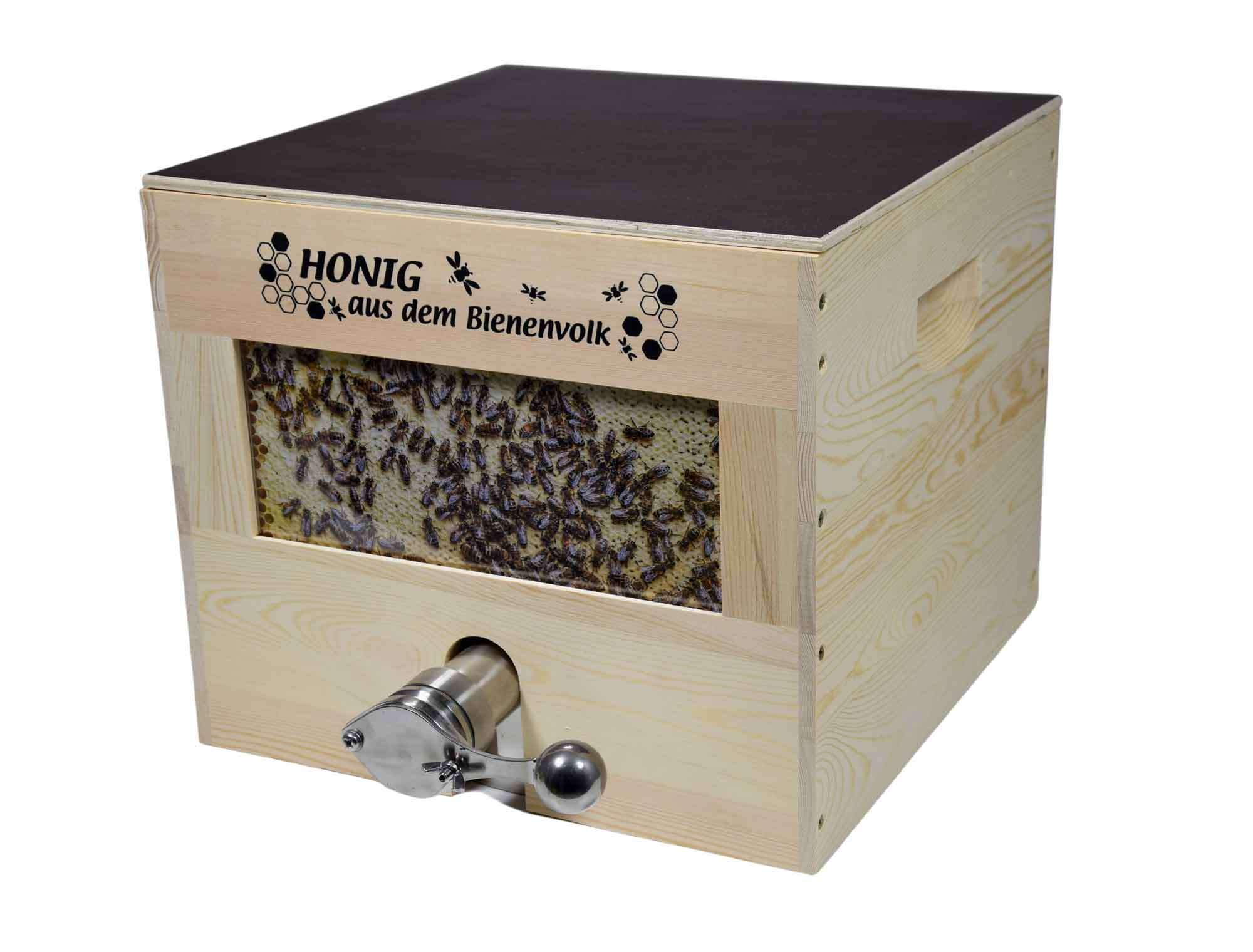 Honigbehälter gleichmäßig verteilt ausuky Honigspender Acryl- und ABS-Material Honig-Werkzeug versiegelt 200 ml langfristige Aufbewahrung