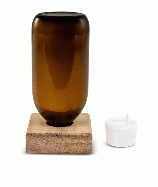 Braune Säureflasche