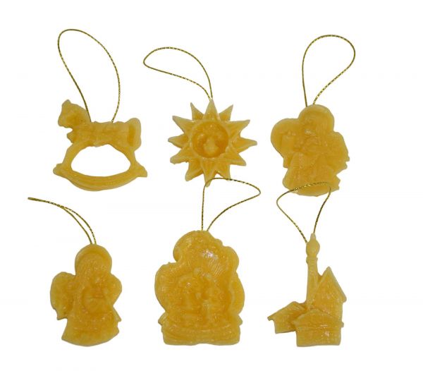 Gießrelief Baumschmuck 6-er Set