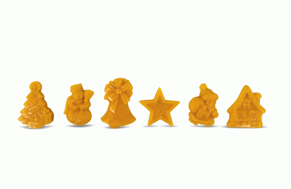 Gießform Baumschmuck 6-er Set