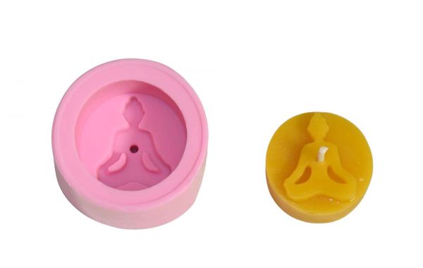 Gießform Teelicht &quot;Yoga&quot;