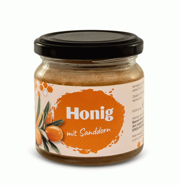 Honig mit Sanddorn