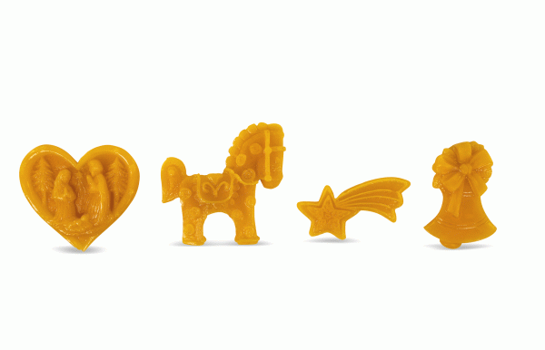 Gießform Christbaumschmuck 4er-Set