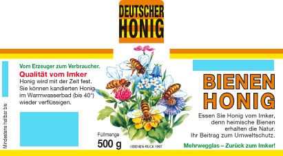 Honig Etiketten Mit Namenseindruck Honig Etiketten Blutenmotiv Honigverkauf Werbemittel Imkershop Bienen Ruck De