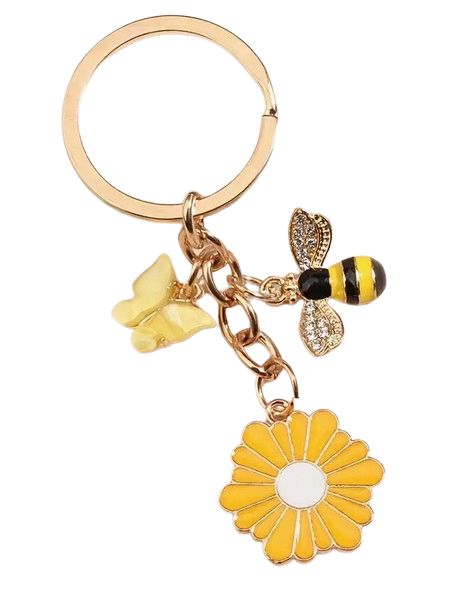 RuBee® Schlüsselanhänger Biene mit Blume