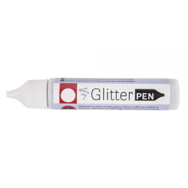Malglitter Pen Silber