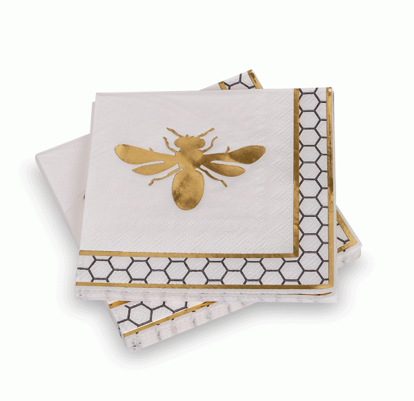 Servietten &quot;goldene Biene&quot;